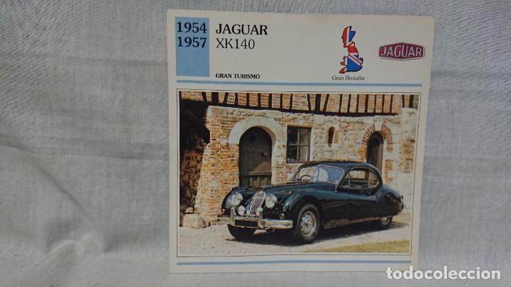 Otros Art&iacute;culos de Coleccionismo en Papel: FICHA AUTOS DE COLECCI&Oacute;N JAGUAR XK140 - PLANETA AGOSTINI A&Ntilde;O 1992
