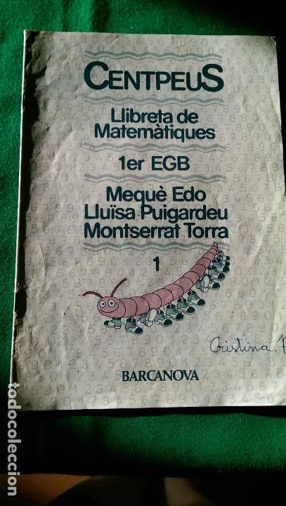 Collectionnisme Papier divers: LOTE 5 CUADERNILLOS MATEM&Aacute;TICAS &laquo;CENTPEUS&raquo; N&ordm; 1 AL 5 MANUSCRITOS