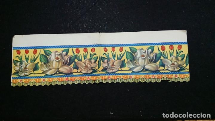 Otros Art&iacute;culos de Coleccionismo en Papel: ANTIGUA CENEFA DE PAPEL PARA DECORAR COCINAS, ALACENA, ESTANTERIAS..... A&Ntilde;OS 40 - 50