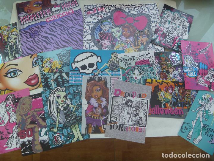 Otros art&iacute;culos de coleccionismo en papel: LOTE DE MONSTER HIGH : ALBUM DE PEGATINAS DE PANINI, FASCICULO N&ordm; 1 COLECCION Y 15 POSTALES