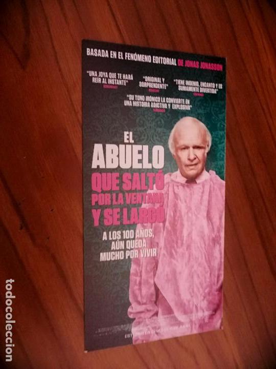 Sammelleidenschaft Andere Papierartikel: EL ABUELO QUE SALT&Oacute; POR LA VENTANA Y SE LARG&Oacute;.  TARJETA PUBLICITARIA. BUEN ESTADO. RARO