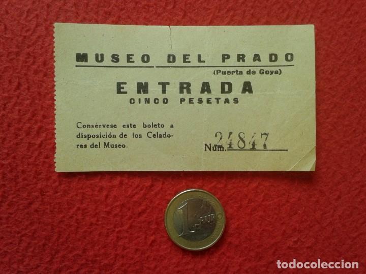 Otros Art&iacute;culos de Coleccionismo en Papel: ANTIGUA ENTRADA TICKET ENTRY ENTRANCE MUSEO DEL PRADO PUERTA DE GOYA MADRID SPAIN MUSEUM PAINTING