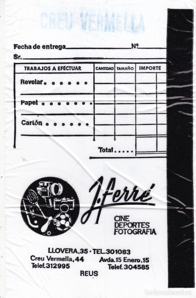 Otros art&iacute;culos de coleccionismo en papel: Bolsa peque&ntilde;a J.Ferr&eacute; Llovera, 35 Reus Tarragona
