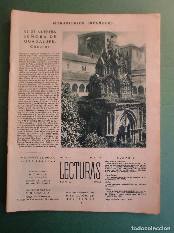 Otros Art&iacute;culos de Coleccionismo en Papel: MONASTERIOS ESPA&Ntilde;OLES EL DE NUESTRA SE&Ntilde;ORA DE GUADALUPE C&Aacute;CERES - PARA U&Ntilde;AS CUTEX - JUNIO 1953