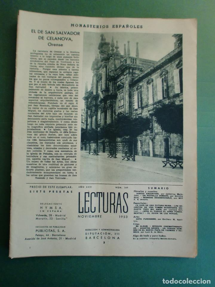 Otros Art&iacute;culos de Coleccionismo en Papel: MONASTERIOS ESPA&Ntilde;OLES EL DE SAN SALVADOR DE CELANOVA ORENSE - NOVIEMBRE 1953