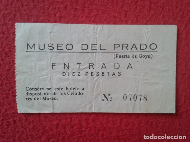 Otros Art&iacute;culos de Coleccionismo en Papel: ENTRADA TICKET ENTRY ENTRANCE MUSEO DEL PRADO MADRID PUERTA DE GOYA MUSEUM SPAIN VER FOTO/S Y DESCRI