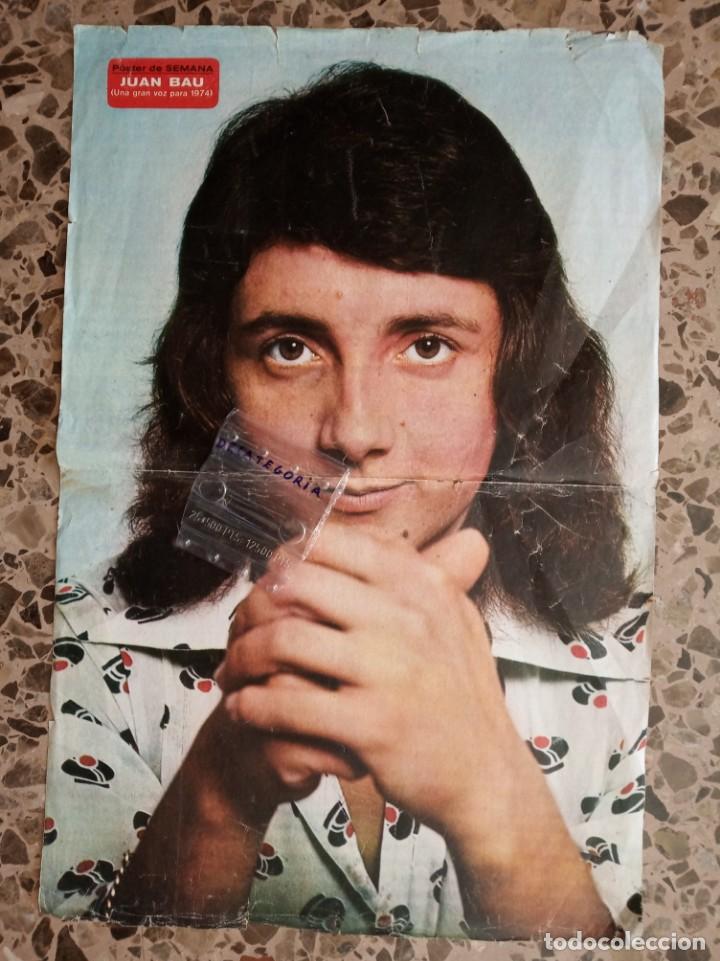 Otros Art&iacute;culos de Coleccionismo en Papel: poster - semana - juan bau - una gran voz para 1974 - mide 51 x 33 c.m