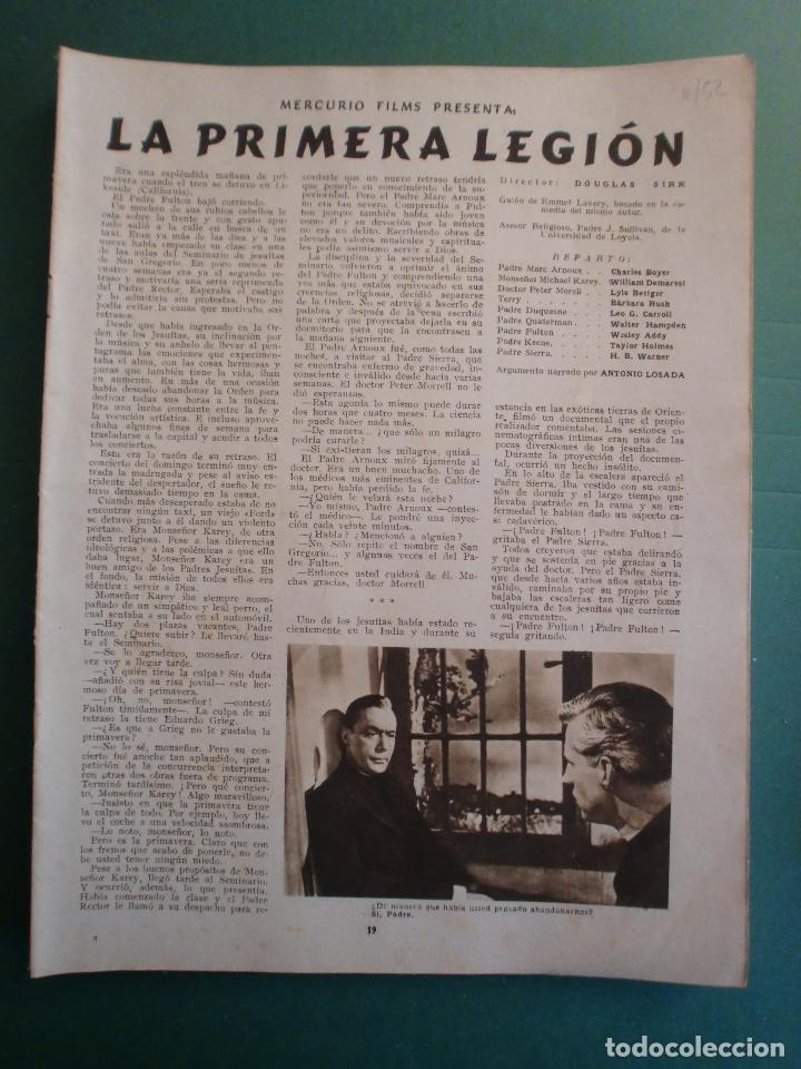 Otros art&iacute;culos de coleccionismo en papel: LA PRIMERA LEGION CON CHARLES BOYER LYLE BETIGER BARBARA RUSH DE DOUGLAS SIRK - ABRIL 1952