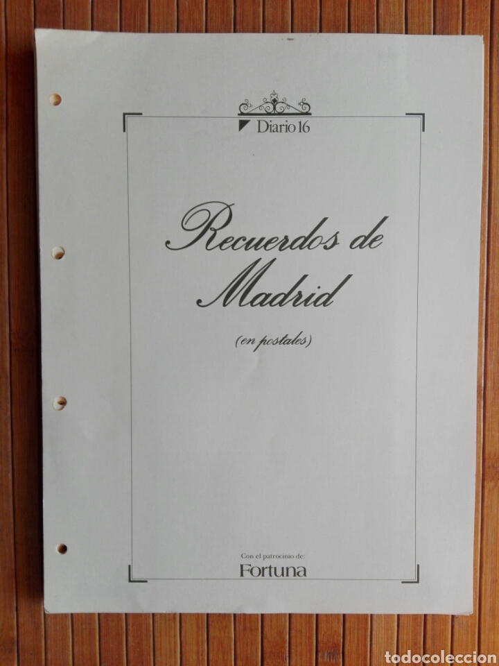 Otros Art&iacute;culos de Coleccionismo en Papel: Recuerdos de Madrid (en Postales) - Diario 16