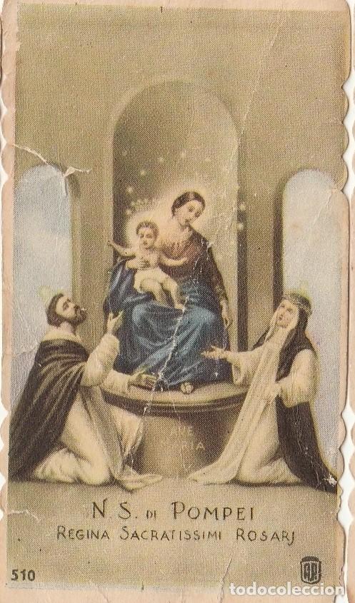 Otros art&iacute;culos de coleccionismo en papel: ESTAMPA - VIRGEN DEL ROSARIO DE POMPEYA - REVERSO EN BLANCO - TAMA&Ntilde;O: 4 cm. x 7,5 cm. -