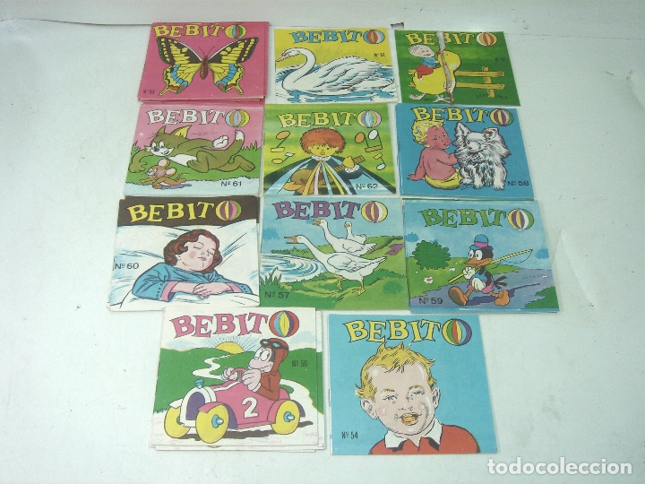 Otros Art&iacute;culos de Coleccionismo en Papel: 11X CUADERNOS PARA COLOREAR BEBITO &iexcl;&iexcl; NUEVOS SIN USO&iexcl;&iexcl; EDI. BILBAO A&Ntilde;O 1973 -DEL 51 AL 62- MINI