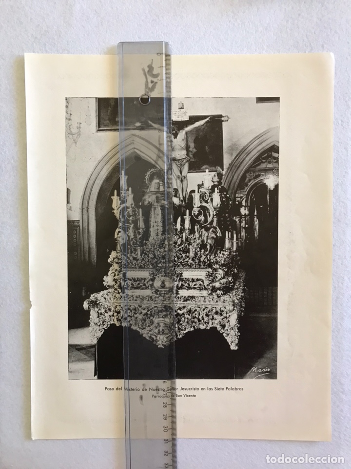 Otros Art&iacute;culos de Coleccionismo en Papel: SEMANA SANTA SEVILLA. MISTERIO HERMANDAD DE LAS SIETE PALABRAS. HOJA REVISTA A&Ntilde;OS 50.