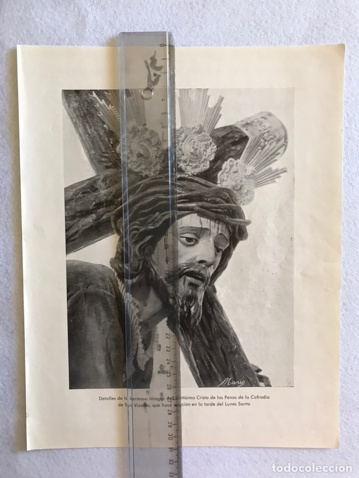Otros Art&iacute;culos de Coleccionismo en Papel: SEMANA SANTA SEVILLA. JES&Uacute;S DE LAS PENAS. SAN VICENTE. HOJA REVISTA A&Ntilde;OS 50.