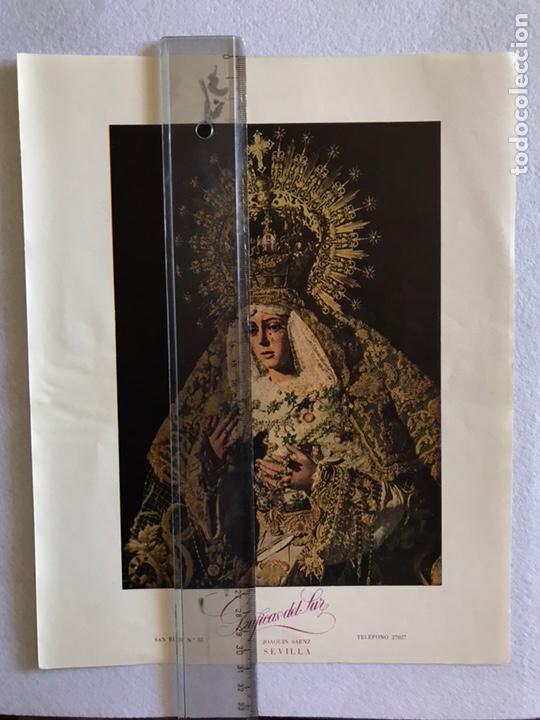 Otros Art&iacute;culos de Coleccionismo en Papel: SEMANA SANTA SEVILLA. VIRGEN DE LA ESPERANZA MACARENA. HOJA REVISTA A&Ntilde;OS 50.