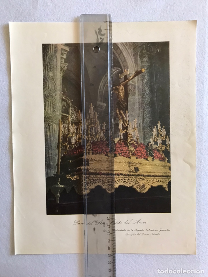 Otros Art&iacute;culos de Coleccionismo en Papel: SEMANA SANTA SEVILLA. CRISTO DEL AMOR. HOJA REVISTA A&Ntilde;OS 50