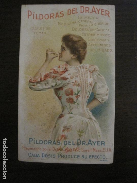 Otros Art&iacute;culos de Coleccionismo en Papel: FARMACIA-CARTELITO CROMO ANTIGUO ORIGINAL-DR AYER-VER FOTOS-(V-17.018)