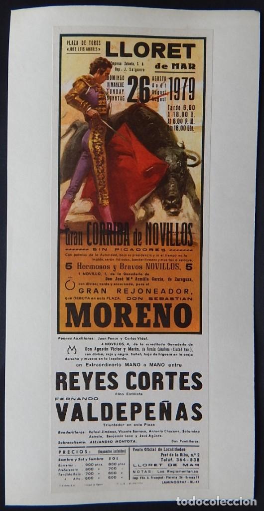 Otros art&iacute;culos de coleccionismo en papel: Hoja taurina / Plaza de toros de Jos&eacute; Luis Andres Lloret de Mar 1979 - Don Sebasti&aacute;n Moreno Reyes...