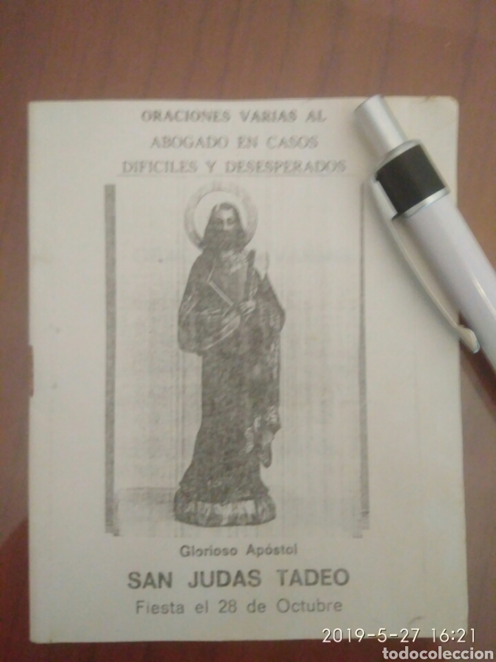 Sammelleidenschaft Andere Papierartikel: ORACIONES DIARIAS A LA ABOGADO EN CASO DIFICILES S SAN JUDAS TADEO