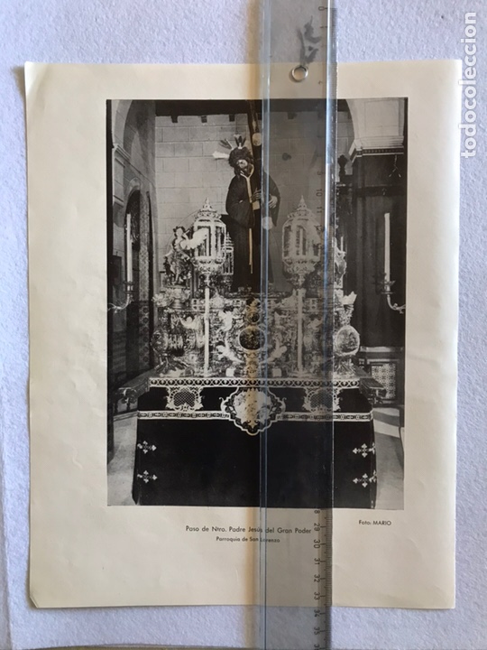 Otros Art&iacute;culos de Coleccionismo en Papel: SEMANA SANTA SEVILLA. JES&Uacute;S DEL GRAN PODER. HOJA REVISTA A&Ntilde;OS 50.