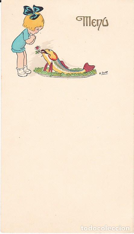 Outros artigos de papel: MENU ILUSTRADO SIN UTILIZAR A&Ntilde;O 1935