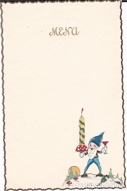 Outros artigos de papel: MENU ILUSTRADO SIN UTILIZAR A&Ntilde;O 1935