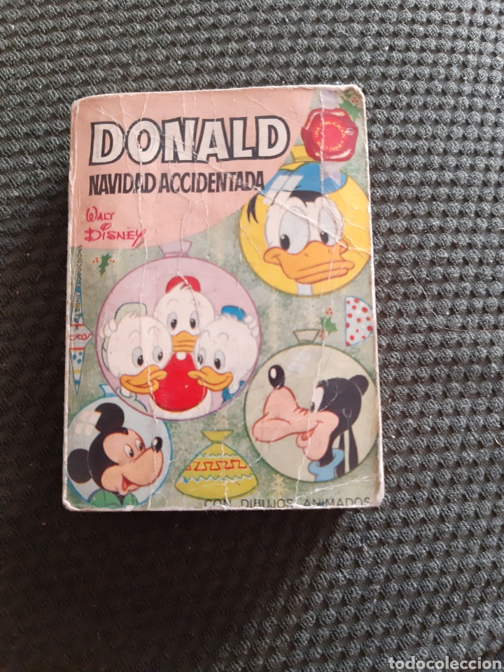 Otros art&iacute;culos de coleccionismo en papel: Donald, Navidad accidentada con dibujos animados. Editorial Bruguera, 1969. Primera edici&oacute;n.
