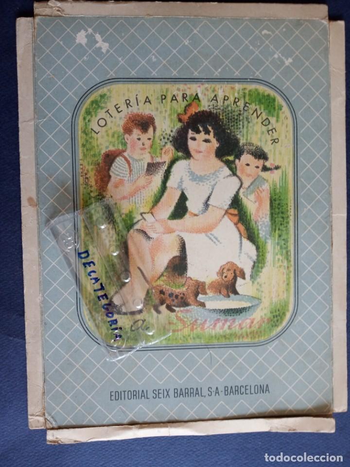 Otros Art&iacute;culos de Coleccionismo en Papel: carpeta vacia de carton  - loteria para aprendes a sumar -  editorial seix barral