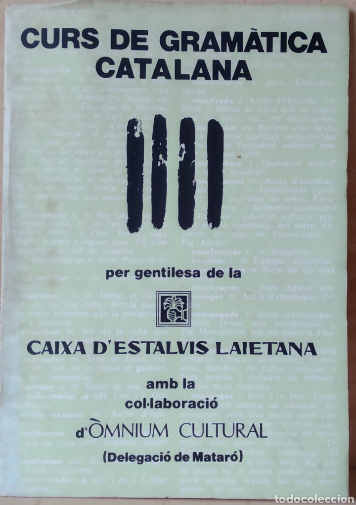 Otros Art&iacute;culos de Coleccionismo en Papel: Curs gram&agrave;tica catalana n. 1 Caixa Estalvis Laietana 1976 doce l&agrave;minas
