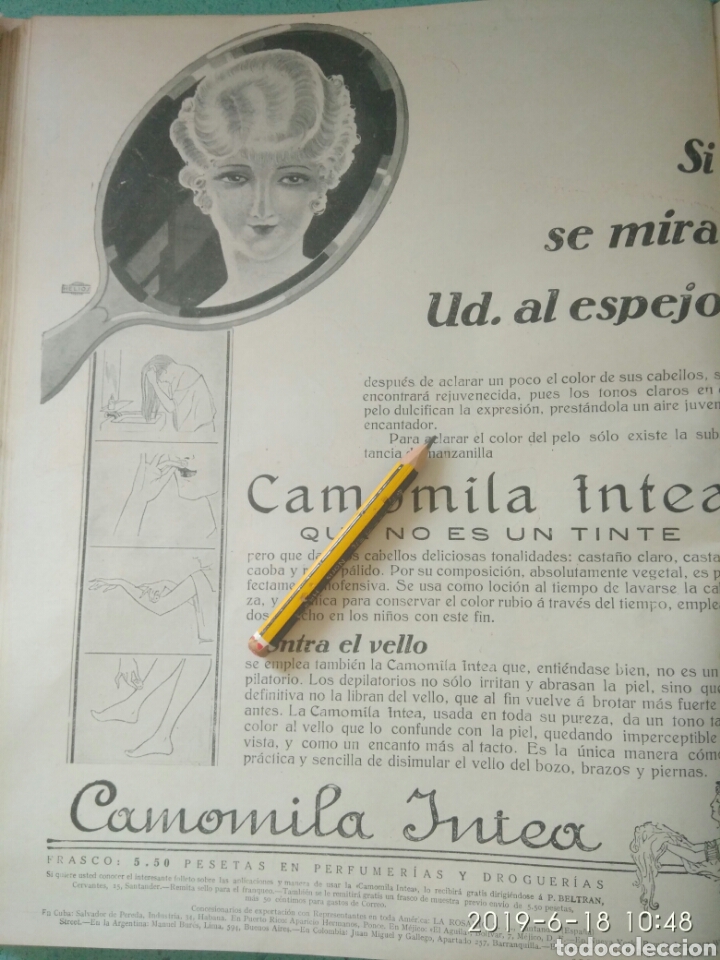 Outros artigos de papel: RECORTE PUBLICITARIO A&Ntilde;O 1925 CAMOMILA INTEA VER FOTOS