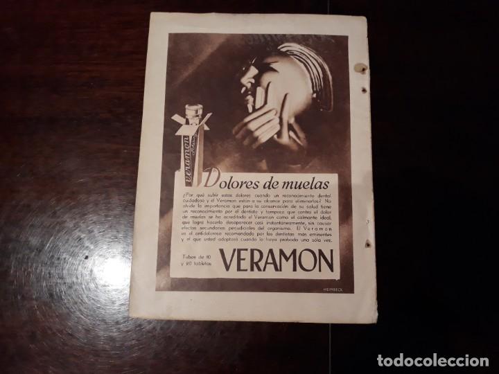 Outros artigos de papel: PUBLICIDAD  DE VERAMON - DOLORES DE MUELAS - A&Ntilde;O 1931  - 25 X 18 CM