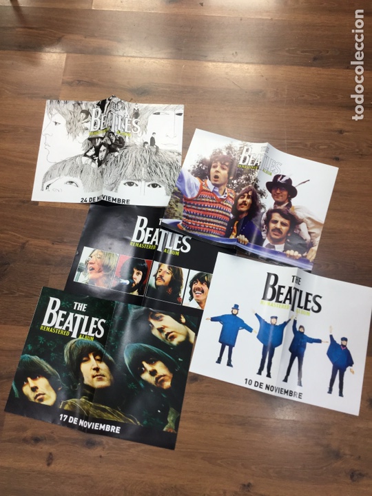Paper Collecting Others: COLECCI&Oacute;N DE CINCO POSTERS PROMOCIONALES THE BEATLES &ldquo;EL PAIS &ldquo;