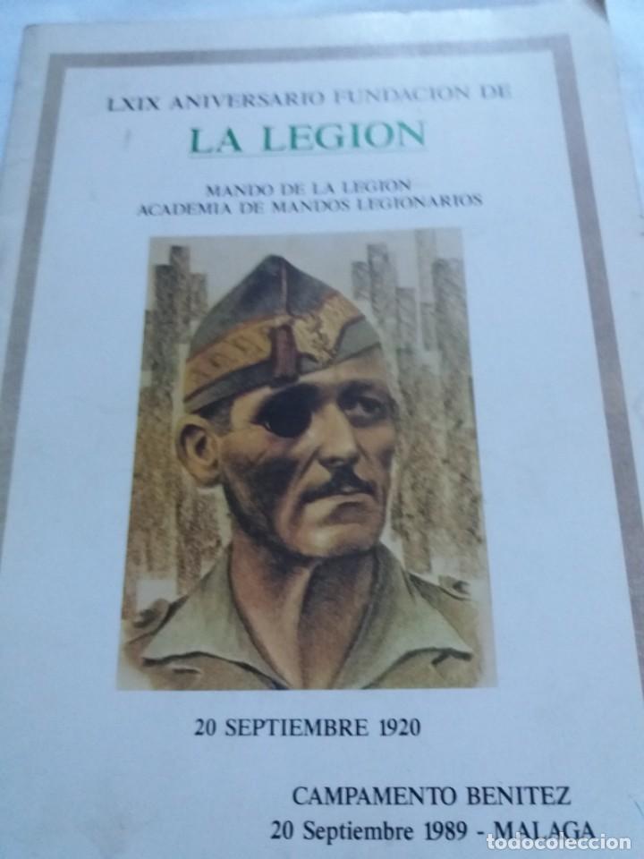 Otros art&iacute;culos de coleccionismo en papel: LXIX ANIVERSARIO FUNDACI&Oacute;N LA LEGI&Oacute;N 1920-1989