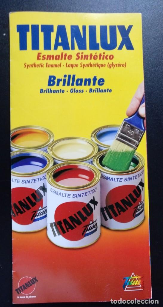 Otros art&iacute;culos de coleccionismo en papel: folleto catalogo pintura, pinturas titanlux de titan