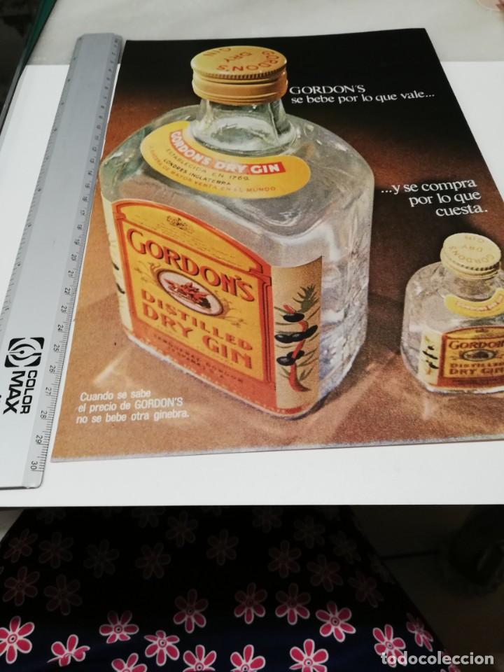 Otros art&iacute;culos de coleccionismo en papel: Antigua publicidad,  ginebra Gordon's.