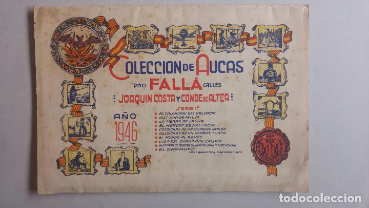 Sammelleidenschaft Andere Papierartikel: FALLAS. COLECCION DE AUCAS. JOAQUIN COSTA - CONDE ALTEA. SERIE PRIMERA. 1946