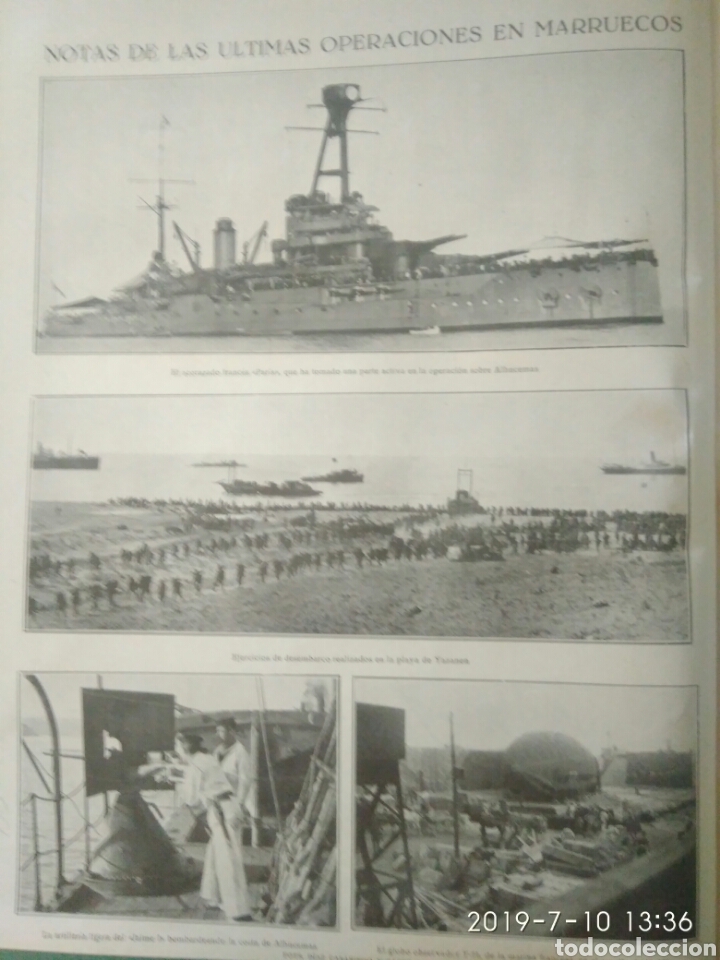Sammelleidenschaft Andere Papierartikel: RECORTE PRENSA A&Ntilde;OS 20/1925 &Uacute;LTIMA OPERACI&Oacute;N ES EN MARRUECOS ALHUCEMAS