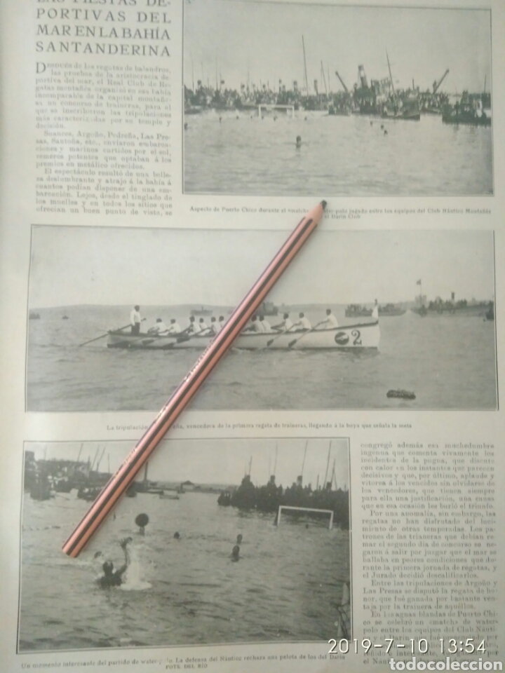 Otros Art&iacute;culos de Coleccionismo en Papel: RECORTE PRENSA A&Ntilde;OS 20/1925 FIESTA DEPORTIVA BAH&Iacute;A SANTANDERINA,CLUB MONTA&Ntilde;ES REGATAS ETC.VER