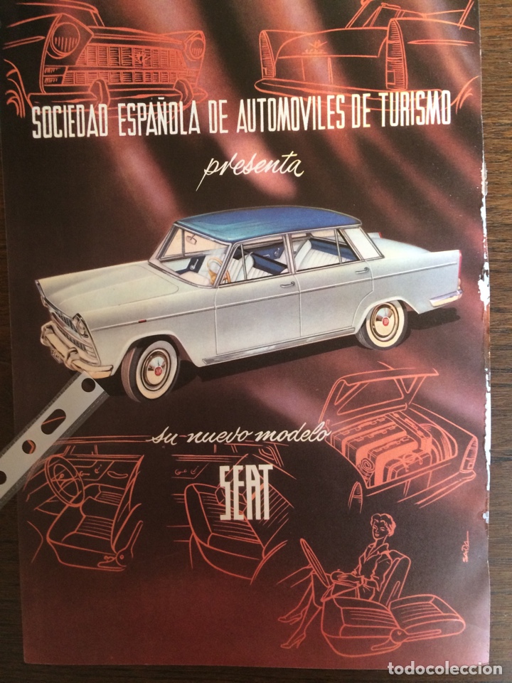 Outros artigos de papel: Publicidad autom&oacute;vil Seat 1400 de 1960