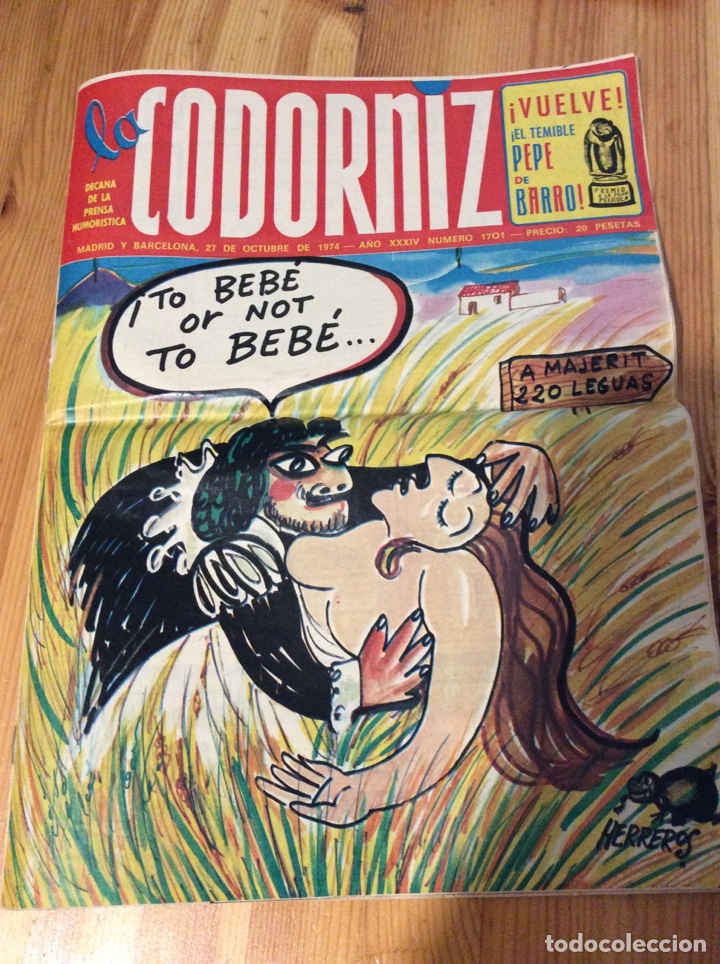 Otros Art&iacute;culos de Coleccionismo en Papel: La codorniz 1701 1974