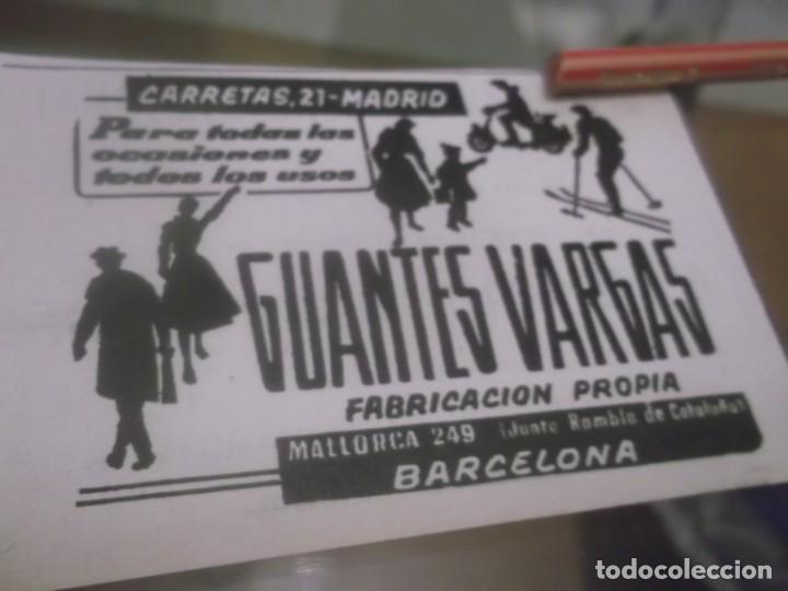 Otros Art&iacute;culos de Coleccionismo en Papel: RECORTE PUBLICIDAD A&Ntilde;OS 50/60 - GUANTES VARGAS - BARCELONA - MOTO VESPA,ESQUI