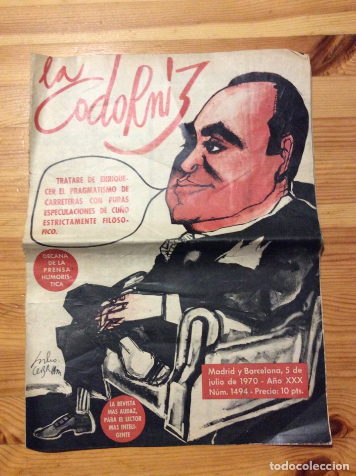 Otros Art&iacute;culos de Coleccionismo en Papel: La codorniz 1494 5 julio 1970