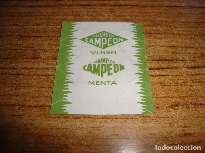 Otros Art&iacute;culos de Coleccionismo en Papel: ENVOLTORIO CARAMELOS CAMPEON SABOR MENTA LETRA A