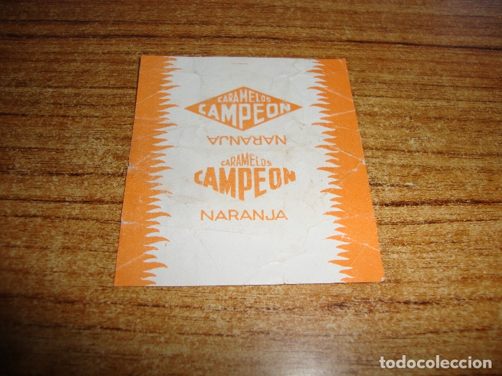 Otros Art&iacute;culos de Coleccionismo en Papel: ENVOLTORIO CARAMELOS CAMPEON SABOR NARANJA LETRA E