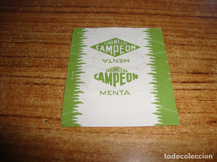Otros Art&iacute;culos de Coleccionismo en Papel: ENVOLTORIO CARAMELOS CAMPEON SABOR MENTA LETRA E