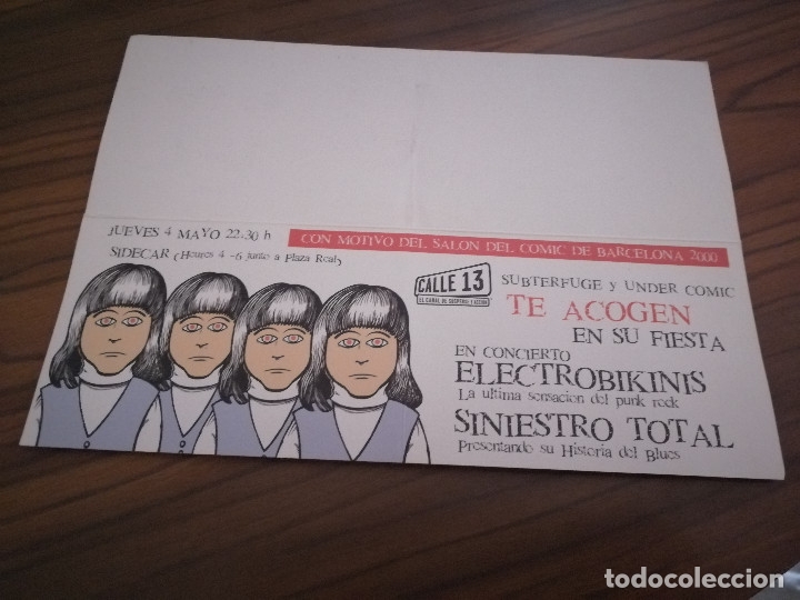 Sammelleidenschaft Andere Papierartikel: TARJETA DE INVITACI&Oacute;N PARA FIESTA DE CALLE 13.. SE ABRE. DOBLADA EN EL CENTRO. RARA