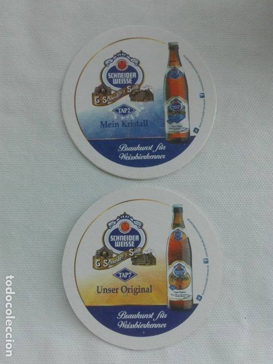 Altri oggetti di carta: POSAVASOS CERVEZA - SCHNEIDER WEISSE - MEIN KRISTALL