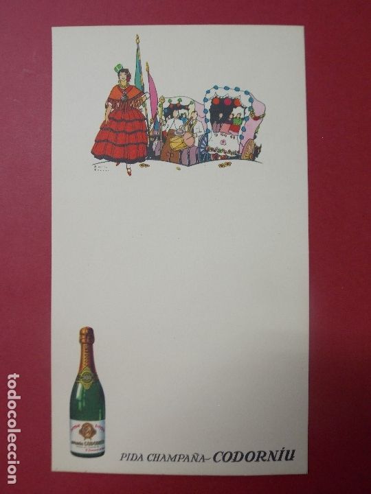Otros Art&iacute;culos de Coleccionismo en Papel: PIDA CHAMPA&Ntilde;A CODORNIU - HOJA DE PEDIDO ILUSTRADA, EMILIO FERRER - 13,5 X 24 CM ... L245