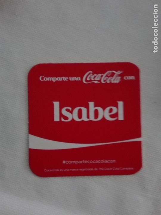 Otros art&iacute;culos de coleccionismo en papel: POSAVASOS COCA-COLA - ISABEL