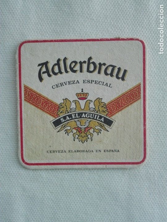 Sammelleidenschaft Andere Papierartikel: POSAVASOS CERVEZA - ADLERBRAU / EL AGUILA (= DOS CARAS)