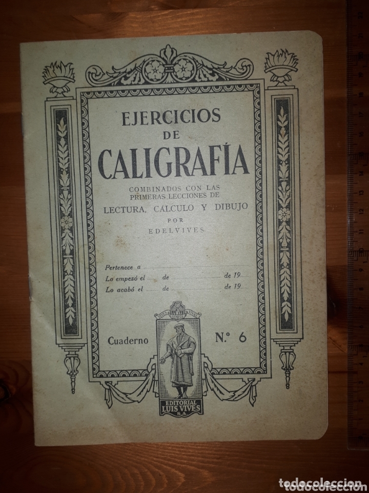 Otros Art&iacute;culos de Coleccionismo en Papel: Ejercicios de caligraf&iacute;a Edelvives n&deg;6